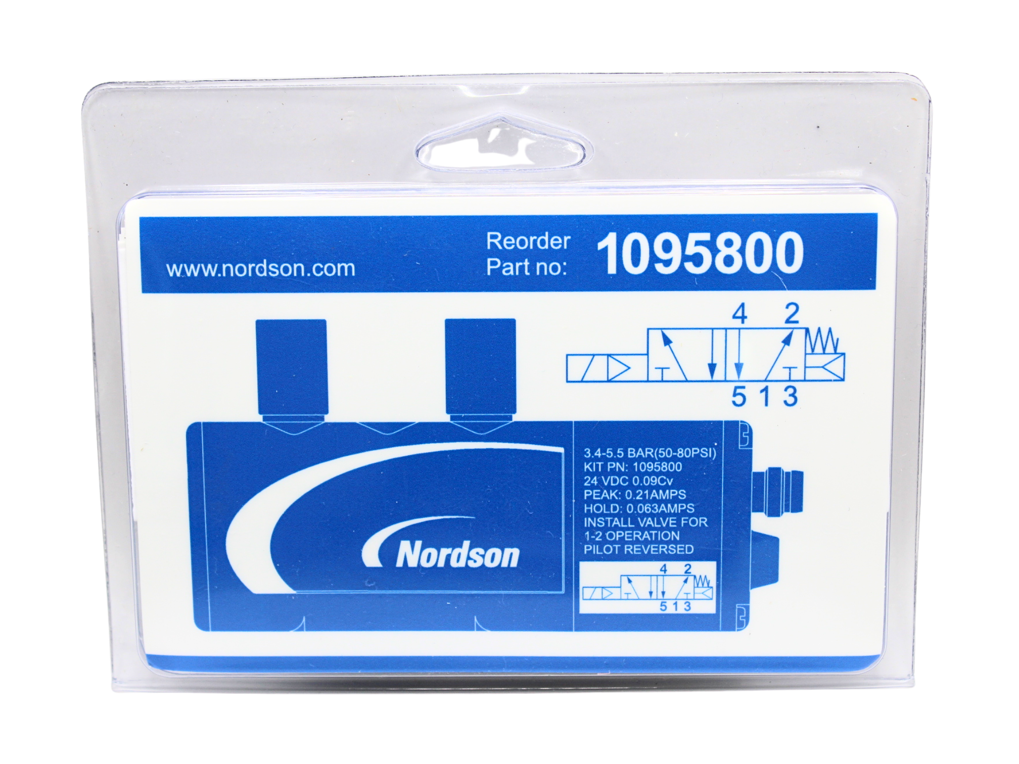 Nordson® solenoid valves: Nordson Solenoid Valve 24 VDC 0.09 Cv 