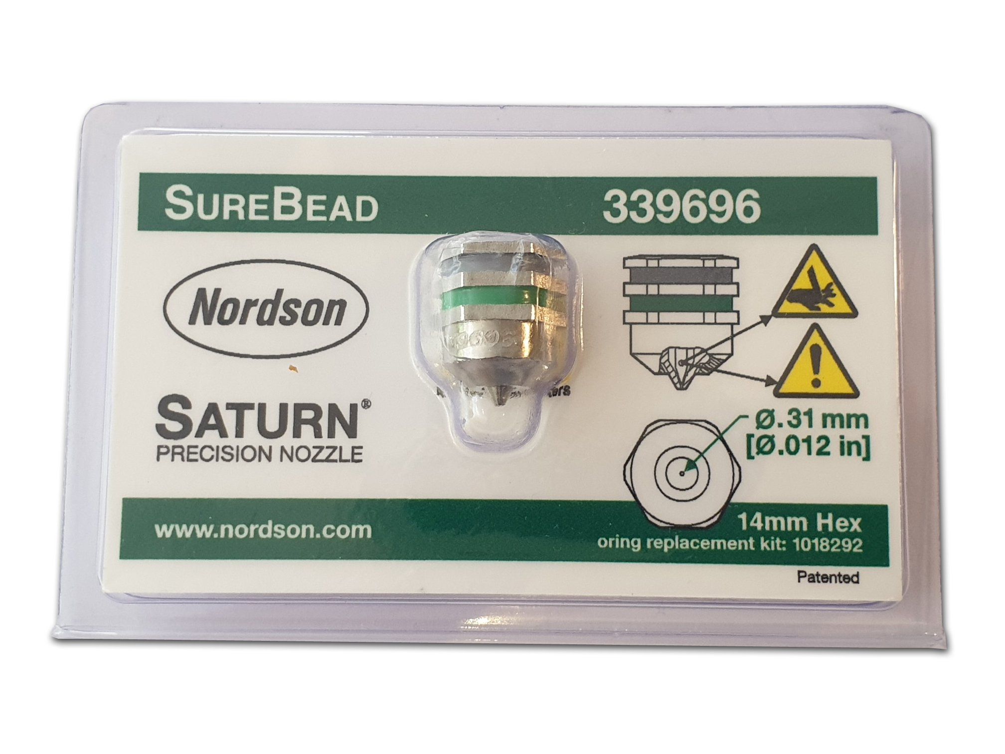 Nordson® Nozzles: 339696 Nordson Surebead Saturn Nozzle straight