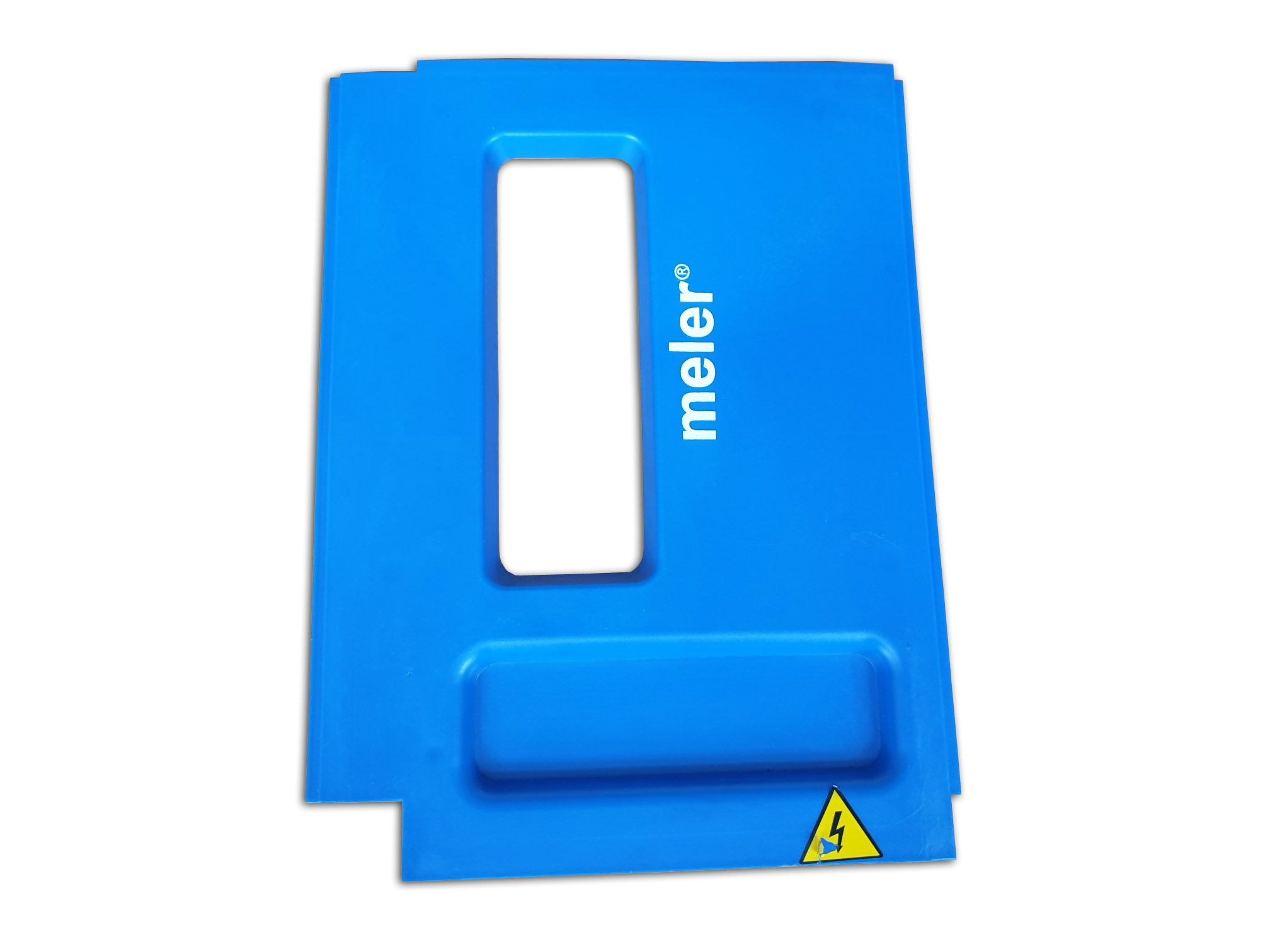 Gebruikt zijpaneel links in blauw voor Meler Micron 4